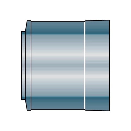 Edelstahlschornstein - Anschluss mit Doppelwandfutter - doppelwandig - Raab DW-Alkon
