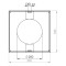 LAS-Schornstein - Wandrosette Ø200 mm, 330 x 330 mm - DRU LAS ES-E 200/150/100