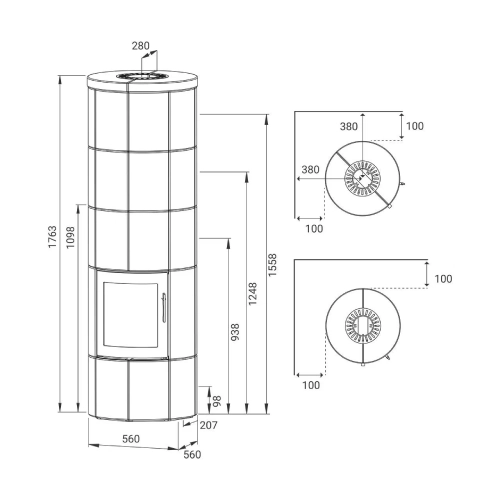 Kaminofen Lotus M3 | 6 kW Speicherofen