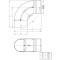 Ofenrohr - Vollformbogen 90° mit Tür - Durchmesser: 150 mm - schwarz - Jeremias Ferro-Lux