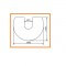 Kaminzubehör Cera Design - Glasvorlegeplatte 6 mm (passend zu drehteller) für Prego und Rondotherm