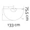 Kaminzubehör Morsoe - Glasvorlegeplatte 6 mm, 133 x 75,5 cm - 7400 / 7300