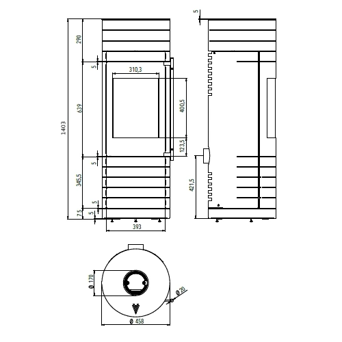 Kaminofen Haas und Sohn WALERIA.L hsc 6 kW