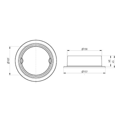 Kaminzubehör Leda - Rohrstutzen Ø 130 mm für K15