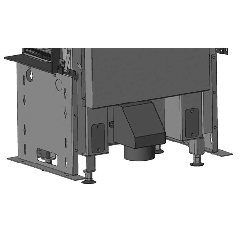 Kaminzubehör Neocube - Verbrennungsluftanschluss für Neocube P, C, F-Modelle Black & White Edition