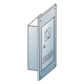 Leichtbauschornstein - Edelstahltür für LB Schacht L90, 140x200 mm - Raab L90