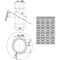 Edelstahlschornstein - Wandrosette mit Hinterlüftung, 15°, 30°, 45° 12 cm breit - doppelwandig - Reuter DW-Systeme