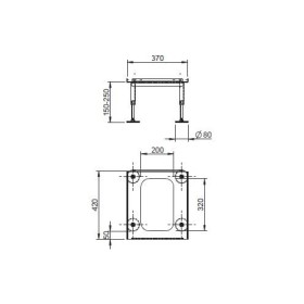 Kaminzubehör Leda - Traglager T1 für RUBIN K15 / K16 / K17