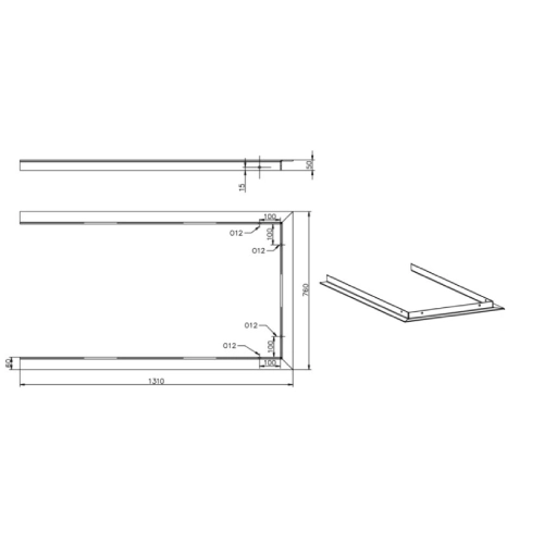 Kaminzubehör Spartherm - Tragrahmen für Arte U-90h