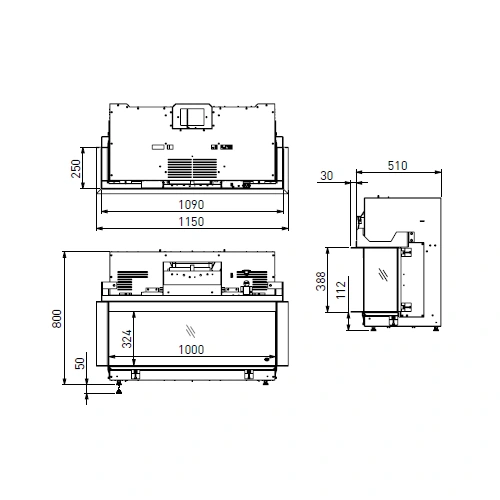 Elektrokamin DRU Virtuo 100/3 Evolve