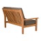 Gartenmöbel Lesli Living Loungebank Teak 130cm inkl. Kissen