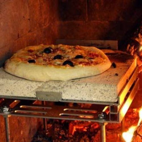 Kaminzubehör CB-tec - Pizza Casa 10-teilige Pizza Backvorrichtung aus Edelstahl