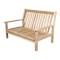 Gartenmöbel Lesli Living Loungebank Teak 130cm inkl. Kissen