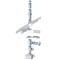 Edelstahlschornstein doppelwandig Ø 180 mm - Raab DW-Alkon