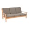 Gartenmöbel Lesli Living Loungebank Teak 180 cm inkl. Kissen