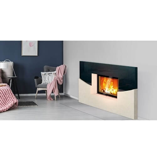 Kaminbausatz Camina Moon Breit S 9 kW Naturstein-Anlage (modern)