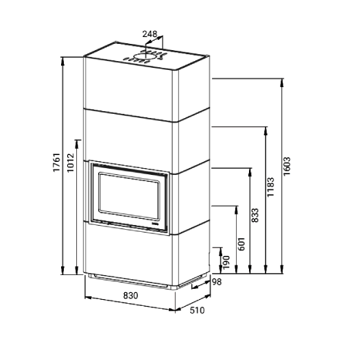 Kaminofen Lotus Beto 470+ 6 kW