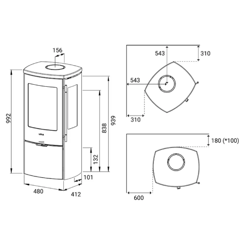 Kaminofen Lotus Mondo 3G 5,9 kW