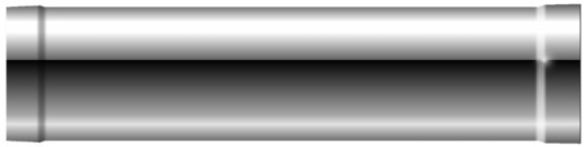 Edelstahlschornstein - Rohrelement 330 mm GL - doppelwandig - Schräder Future Line DW