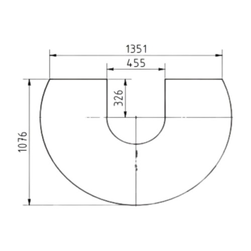 Kaminzubehör Cera Design - Glasvorlegeplatte 6 mm (passend zu drehteller) für Solitherm