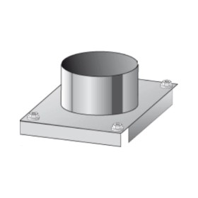 Edelstahlschornstein - Auflageplatte für DW-Wandkonsole - einwandig - Raab EW-FU