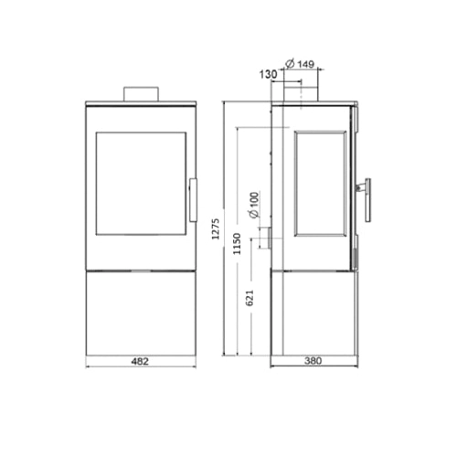 Kaminofen Haas und Sohn SALZBURG easy 6 kW