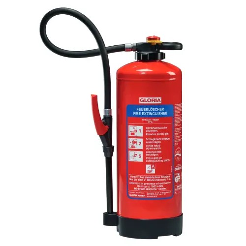 Feuerlöscher Gloria WKL 9 PRO mit Wandhalter