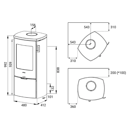 Kaminofen Lotus Mondo 30 | 5,9 kW 