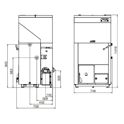 Pelletkessel MCZ Techna Smartclean 21 | 19,4 kW