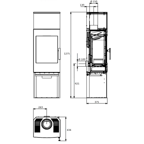 Kaminofen Haas und Sohn SALZBURG easy 6 kW