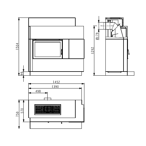 Kaminbausatz Haas und Sohn ADONIS-II 8 kW