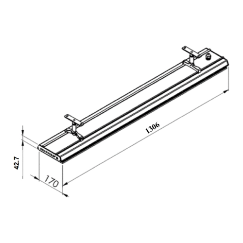 Heizstrahler Heatstrip Design 2400 W mit Fernbedienung