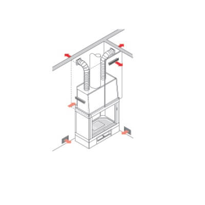 InWood3 70 - 9 Kw - insert à bois - EDILKAMIN - ENR Distribution