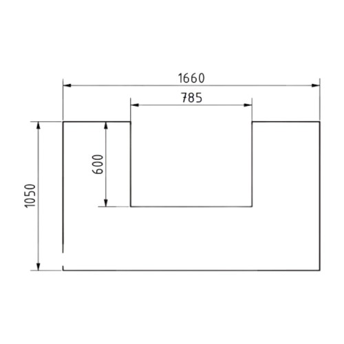 Kaminzubehör Cera Design - Glasvorlegeplatte KLC Einscheibensicherheitsglas 6 mm