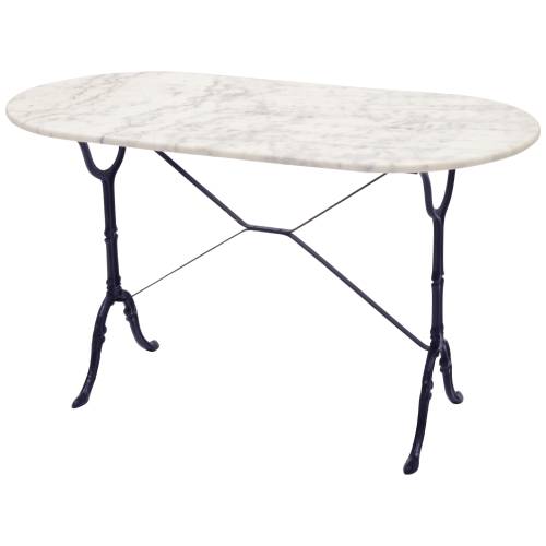 Gartenmöbel Lesli Living Tisch Marmor oval 120x60 cm