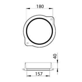 Kaminzubehör Leda - Heizgasstutzen Ø 180 mm