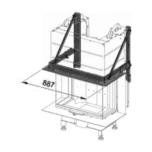 Kaminzubehör Cera Design - Tragrahmen für Kamineinsatz KLC (Traglast max. 100 kg)